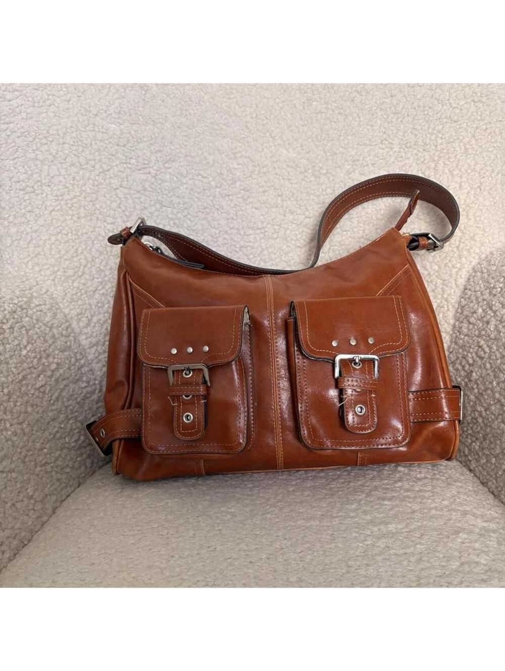 VINTAGE MONDANI LEATHER SHOULDER BAG